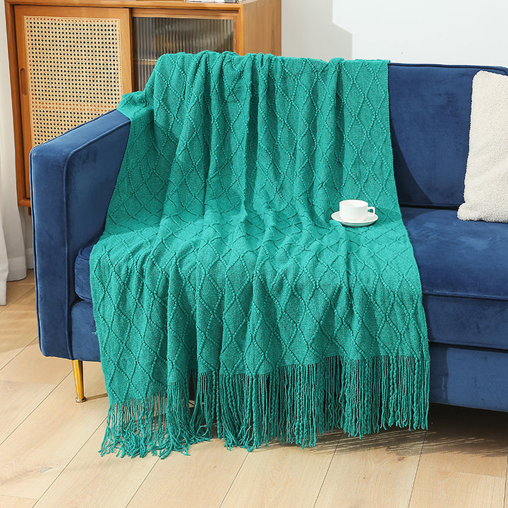 Women High-quality and stylish fleece blanket with modern textured pattern Bowlift