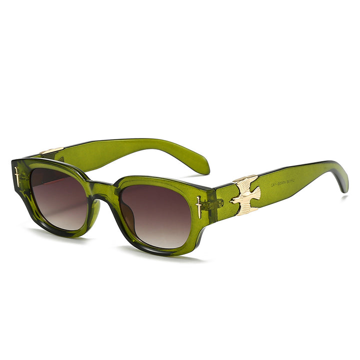 Women's fashionable sunglasses in exclusive tortoiseshell design with elegant metallic accents Bowlift