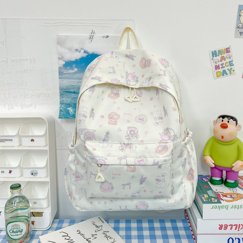 Cute Cartoon Animal Print Backpack