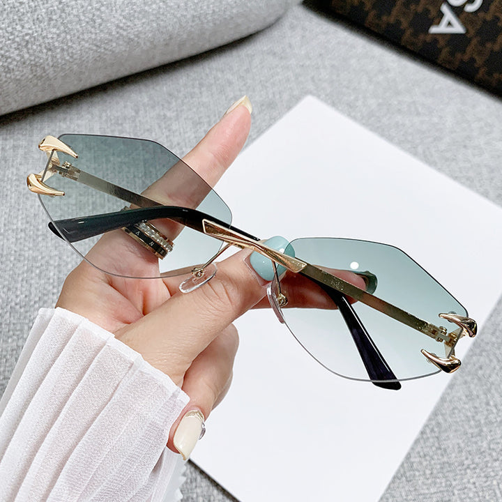 Women geometric oversized sunglasses Bowlift