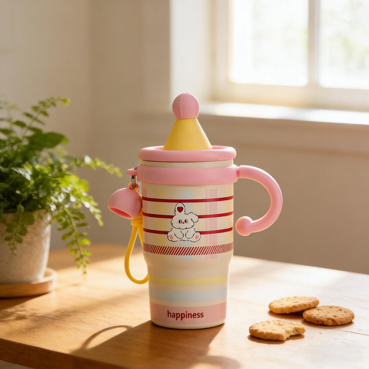 Ladies colorful and creative drinking cups with lid Bowlift