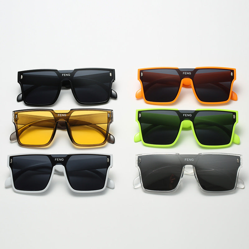 Women's fashionable square sunglasses with durable plastic frame Bowlift
