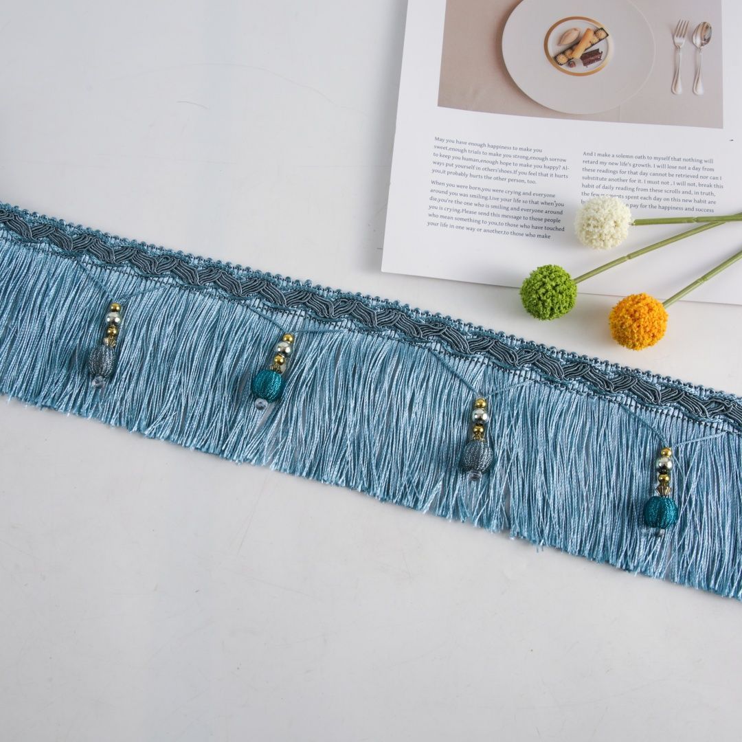 Luxury Fringe Braid with Bead Trim Bowlift