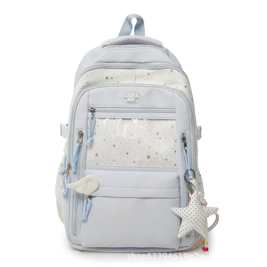 Starry-Themed Versatile Backpack Bowlift