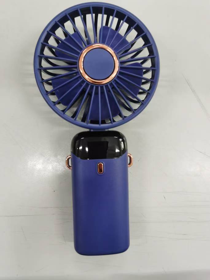 Unisex nan USB rechargeable handheld fan with LED battery indicator and quiet brushless motor Bowlift