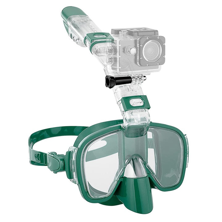Snorkel mask with integrated swimming goggles Bowlift