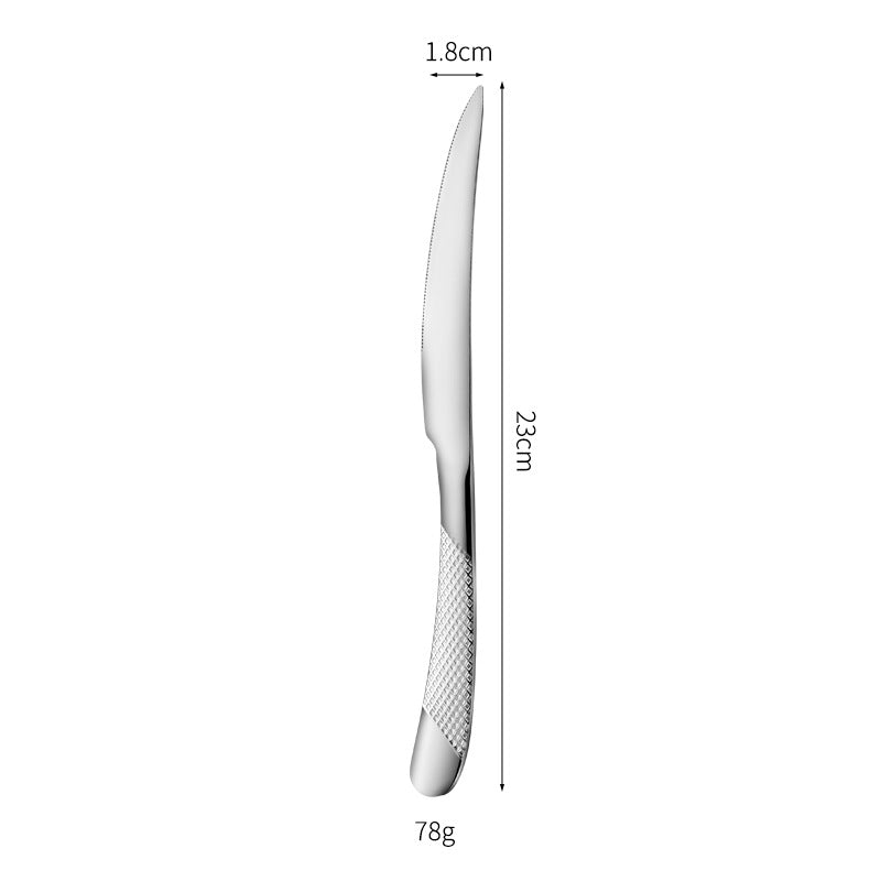 Fine and elegant table knife with non-slip handle Bowlift