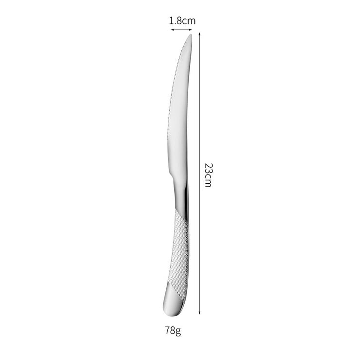 Fine and elegant table knife with non-slip handle Bowlift