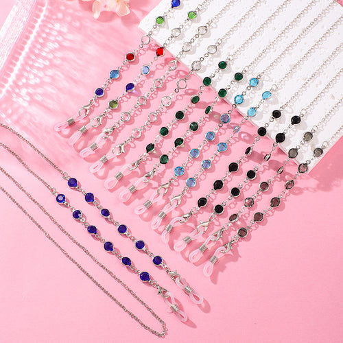 Stylish Crystal Chain Eyewear Holder Bowlift