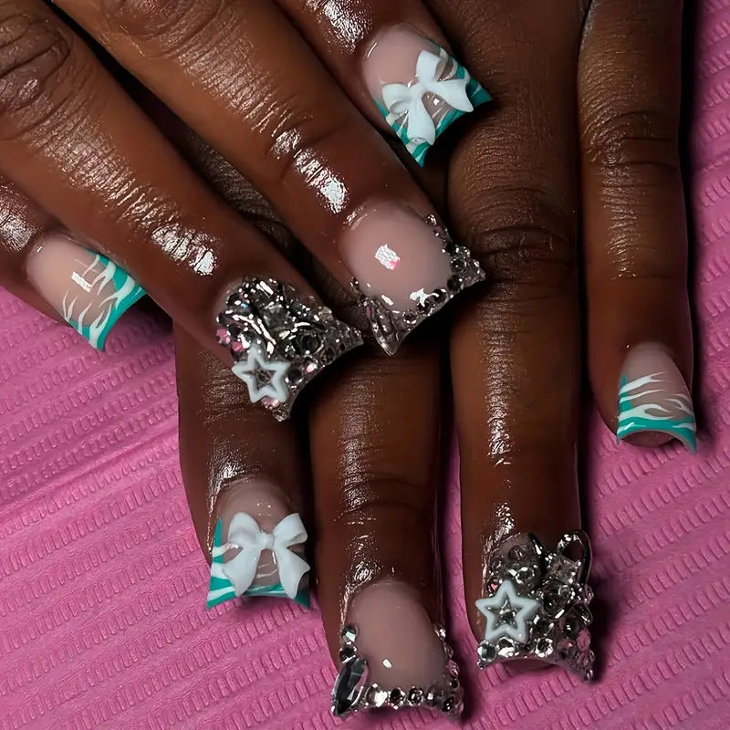 Premium Decorative Nail Extensions Bowlift