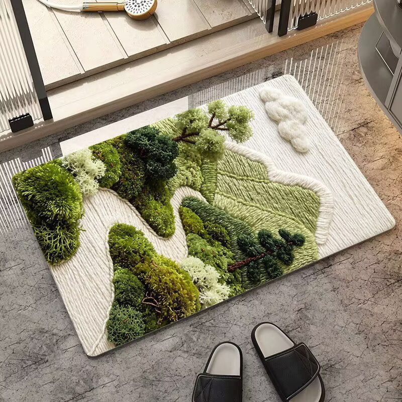 Naturally inspired soft floor mat