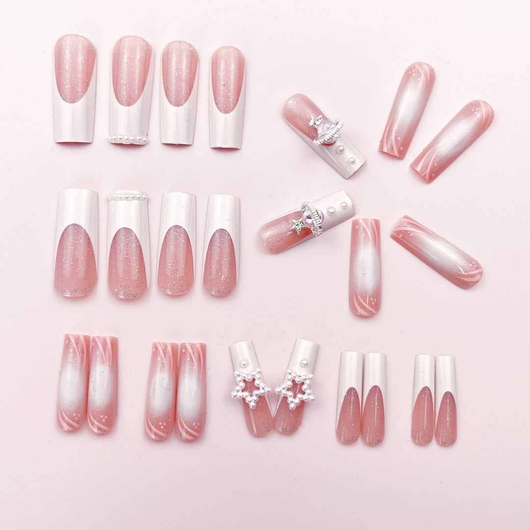 Glamorous Decorative Press-On Nail Art Bowlift