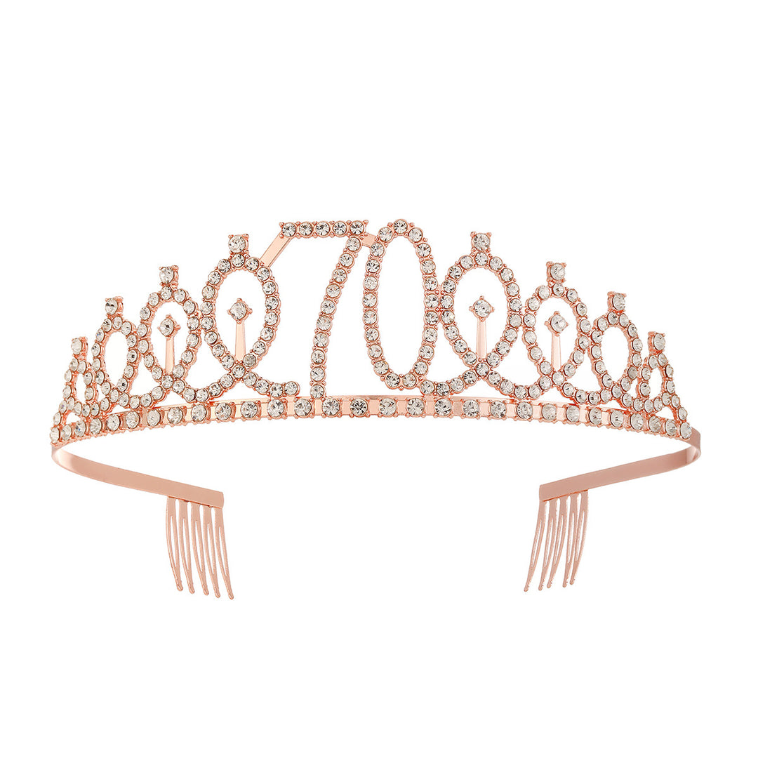 Women's Crystal-Embellished Tiara with Elegant Design Bowlift