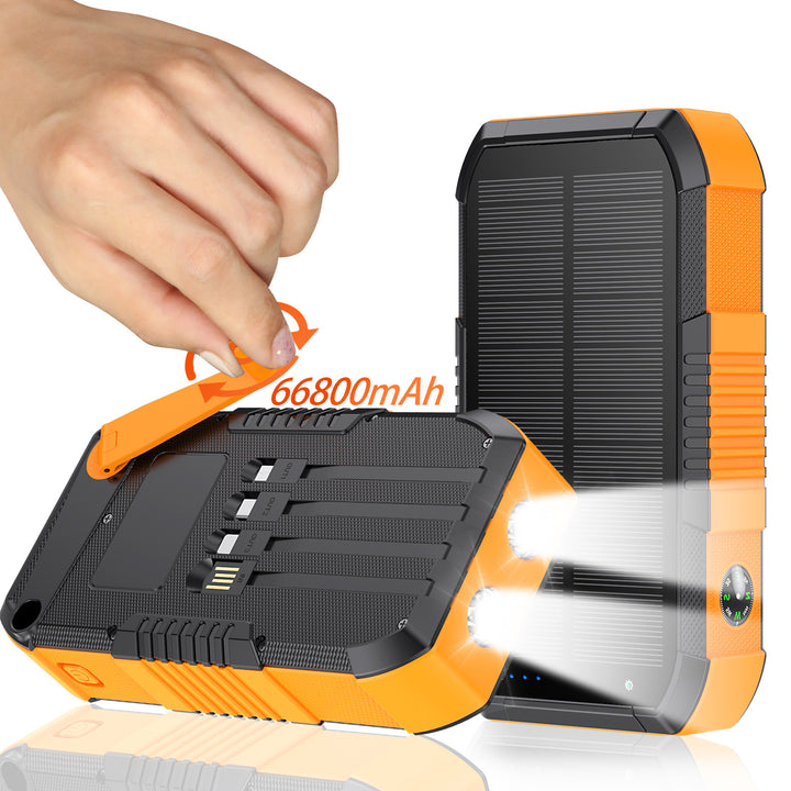 Solar Powerbank with 66800Mah and LED lamp Bowlift