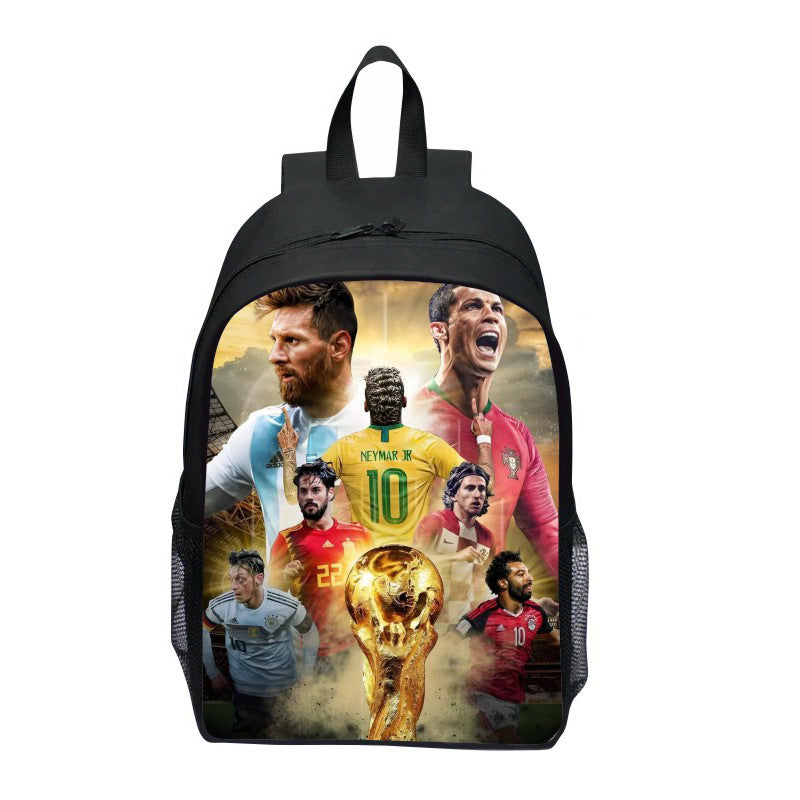Backpack with Striking Sports Motif Bowlift