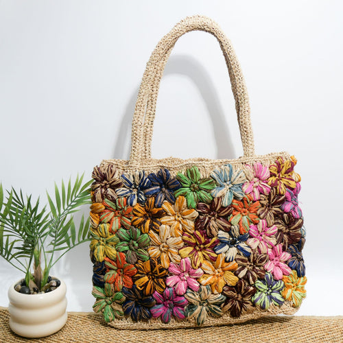 Handcrafted Decorative Flower Bag Bowlift