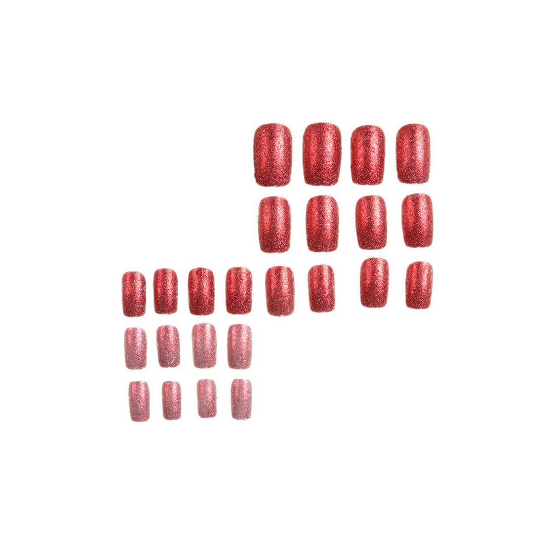 Glittering Acrylic Press-On Nail Tips Bowlift