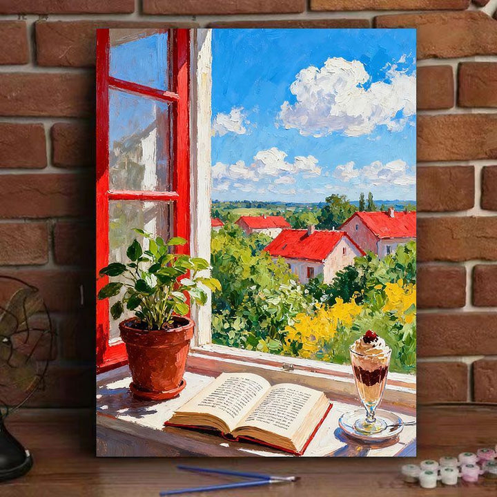 Scenic Window View Canvas Art Print Bowlift