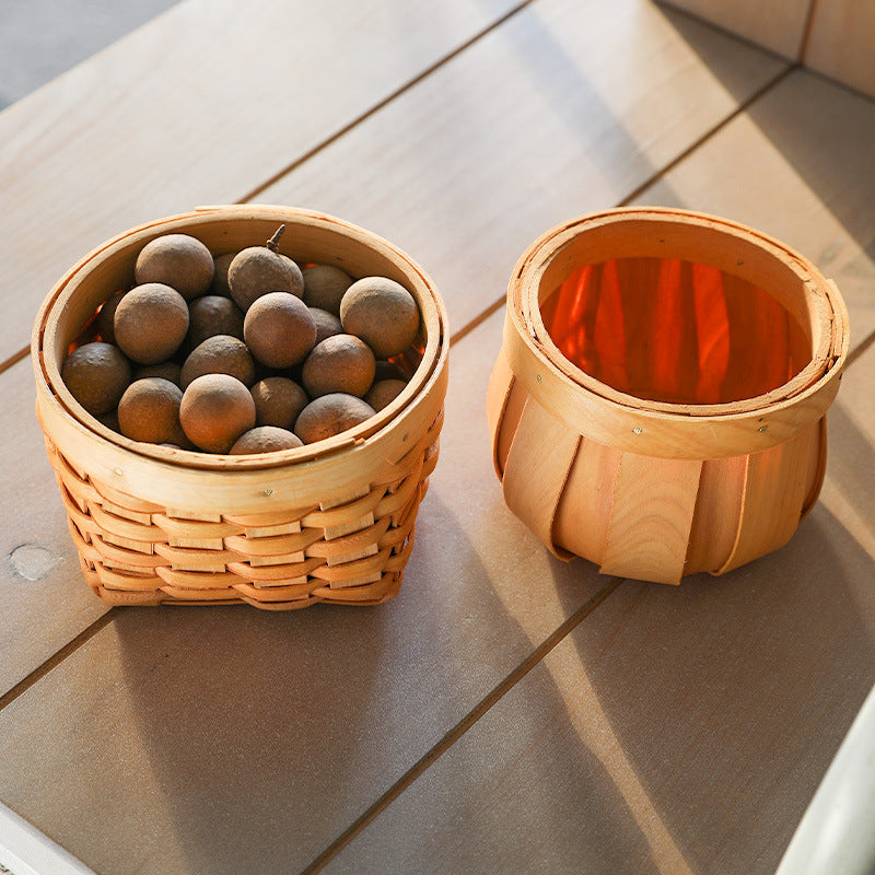 Natural Handmade Wicker Basket Bowlift