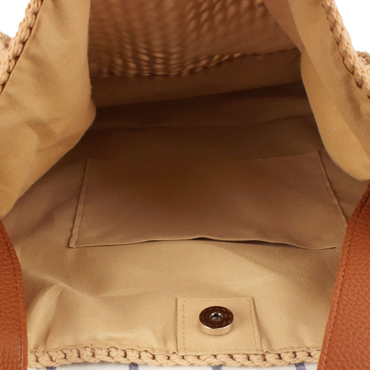 Hand-knotted tote bag with elegant structure Bowlift