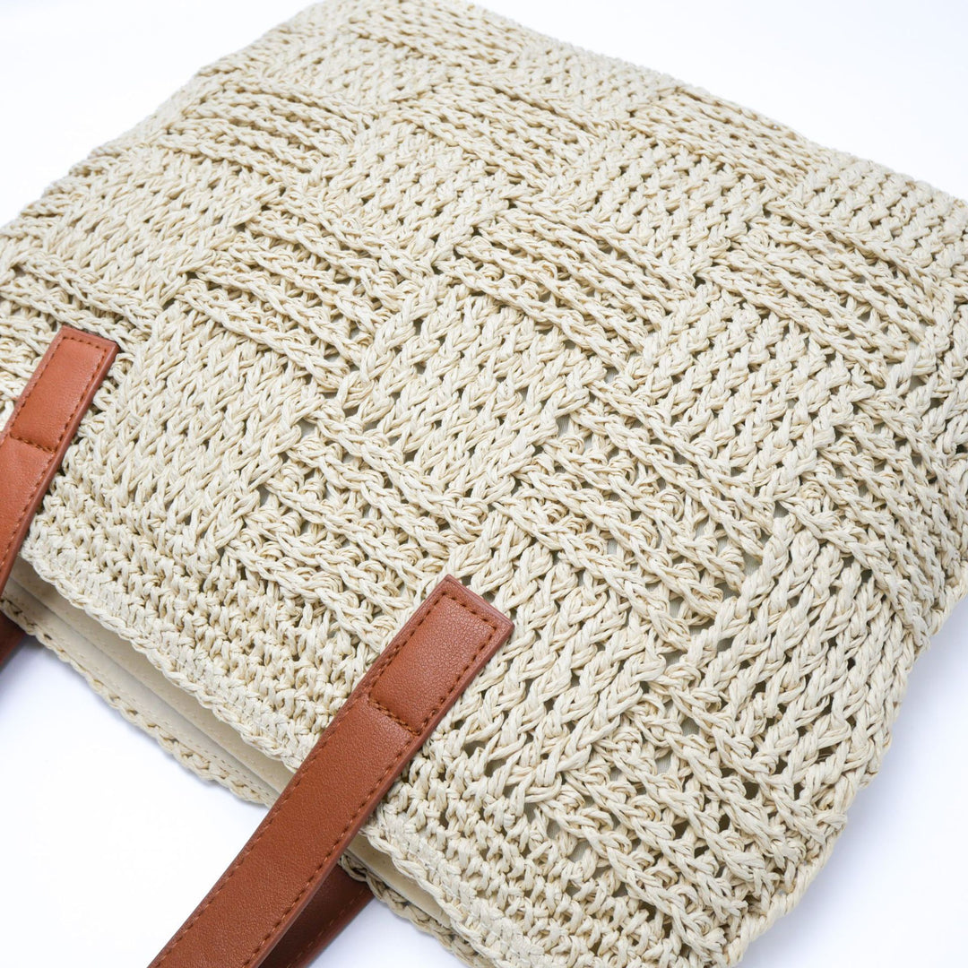 Patterned Macrame Tote Bag Bowlift