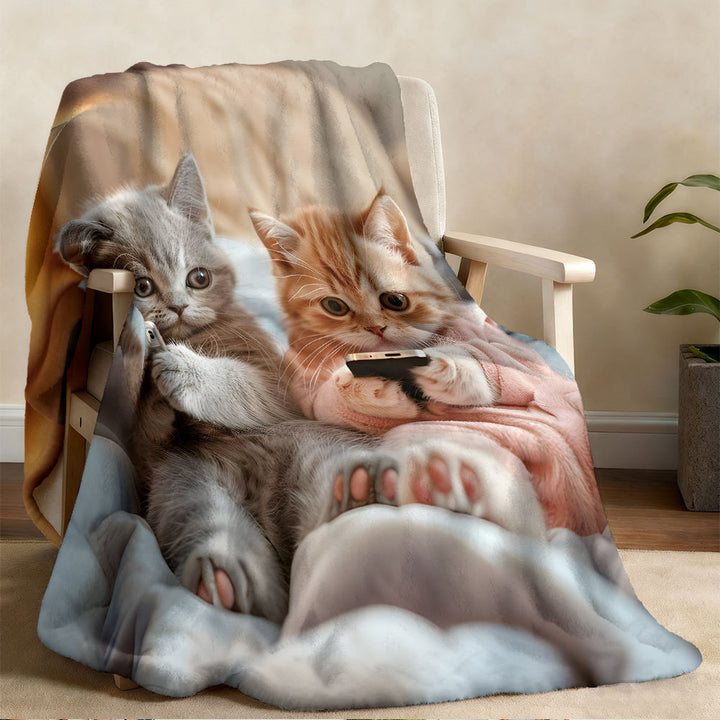 Music-Themed Fleece Blanket