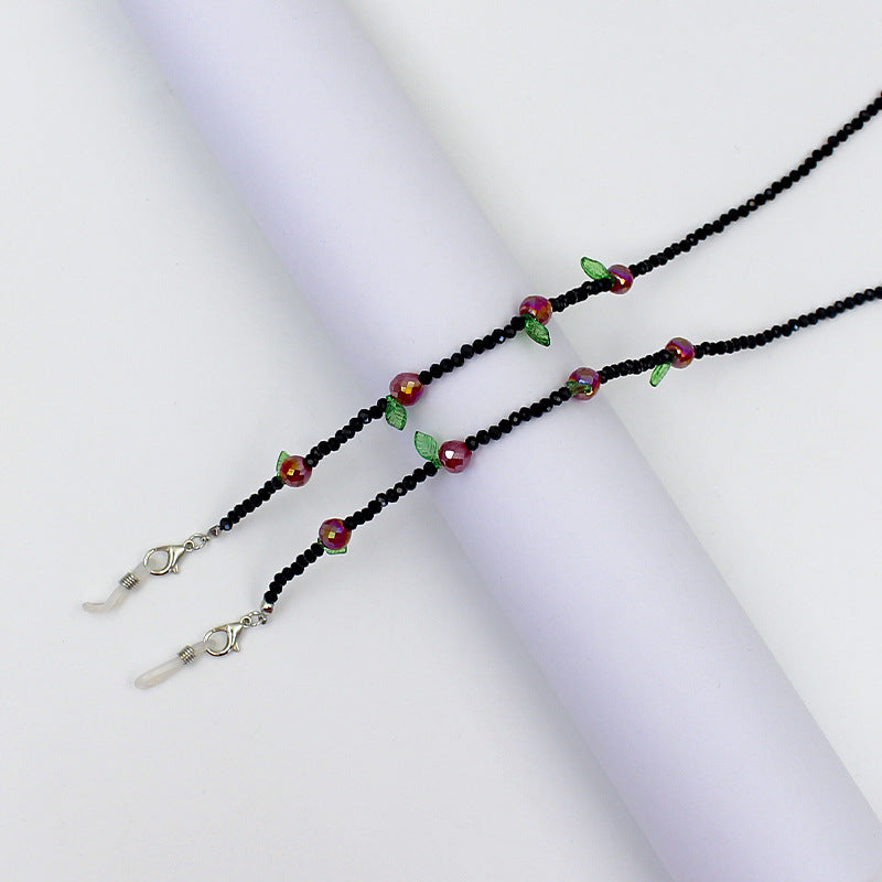 Charming Floral Beaded Eyewear Chain Bowlift