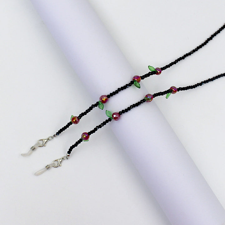 Charming Floral Beaded Eyewear Chain Bowlift