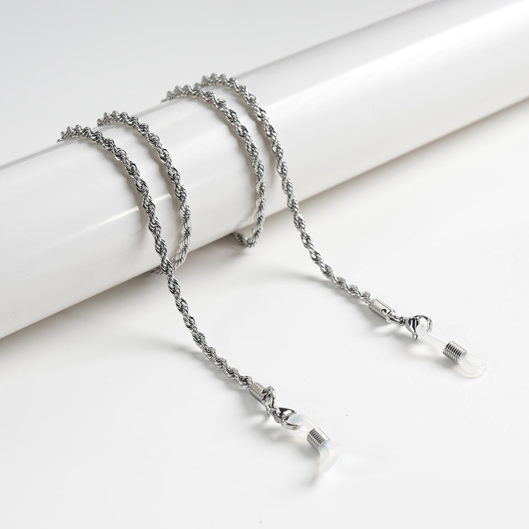 Twisted Metallic Eyewear Chain Bowlift