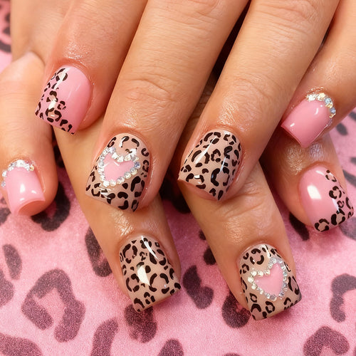 Decorative Nail Art Set with Leopard Patterns Bowlift