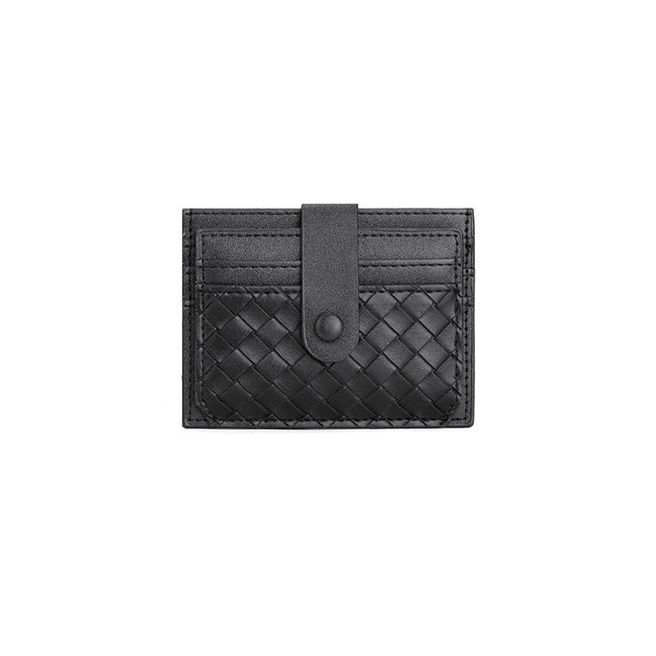 Braided Leather Card Holder Wallet Bowlift