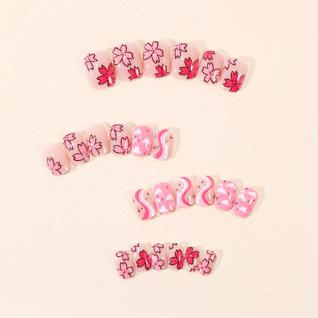 Floral Design Nail Art Kit Bowlift