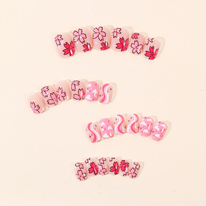 Floral Design Nail Art Kit Bowlift