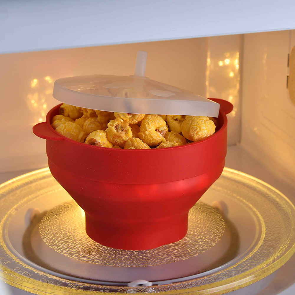 Silicone Popcorn Container with Lid Bowlift
