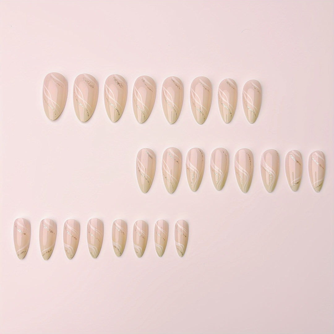 Elegant Marble Effect Nail Art Bowlift
