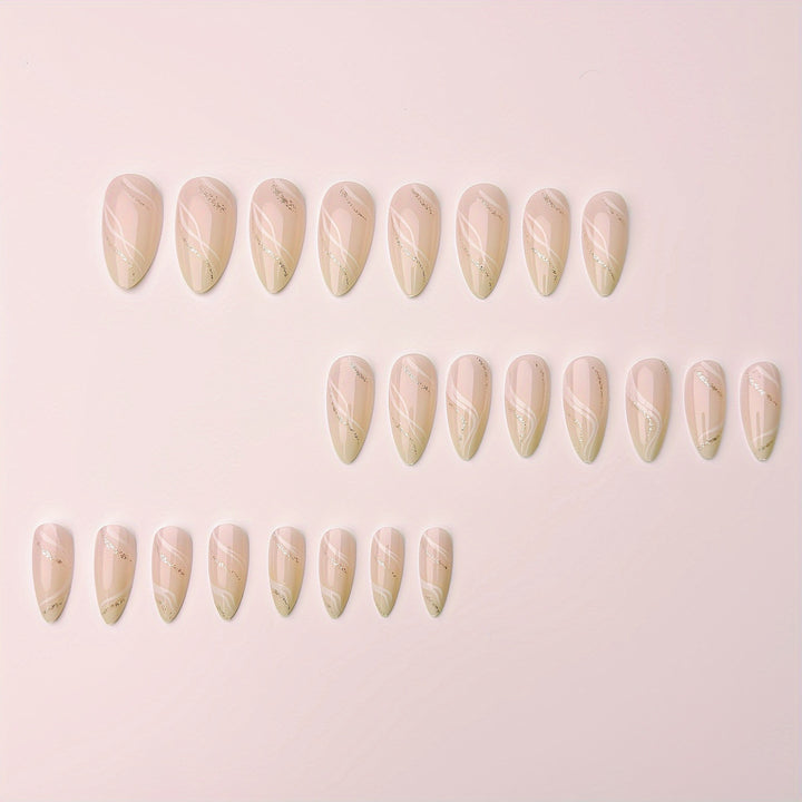 Elegant Marble Effect Nail Art Bowlift