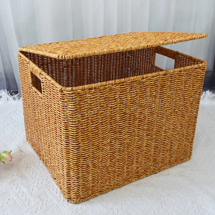 Woven Storage Cube with Lid Bowlift