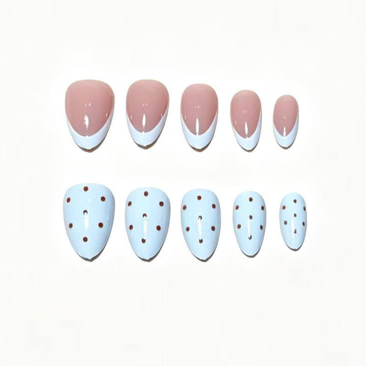 Creative Polka Dot Press-On Nail Tips Bowlift