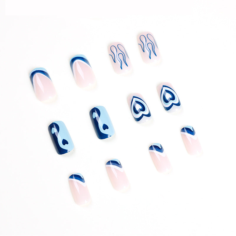 Artful Nail Art with Hearts and Geometric Patterns Bowlift