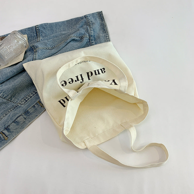Motivational Canvas Tote Bag Bowlift