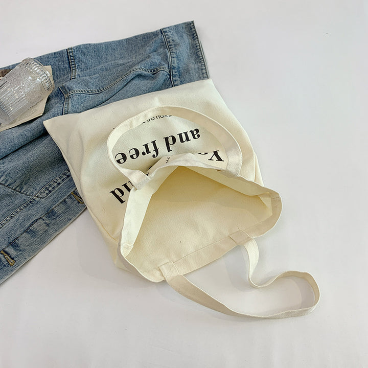 Motivational Canvas Tote Bag Bowlift