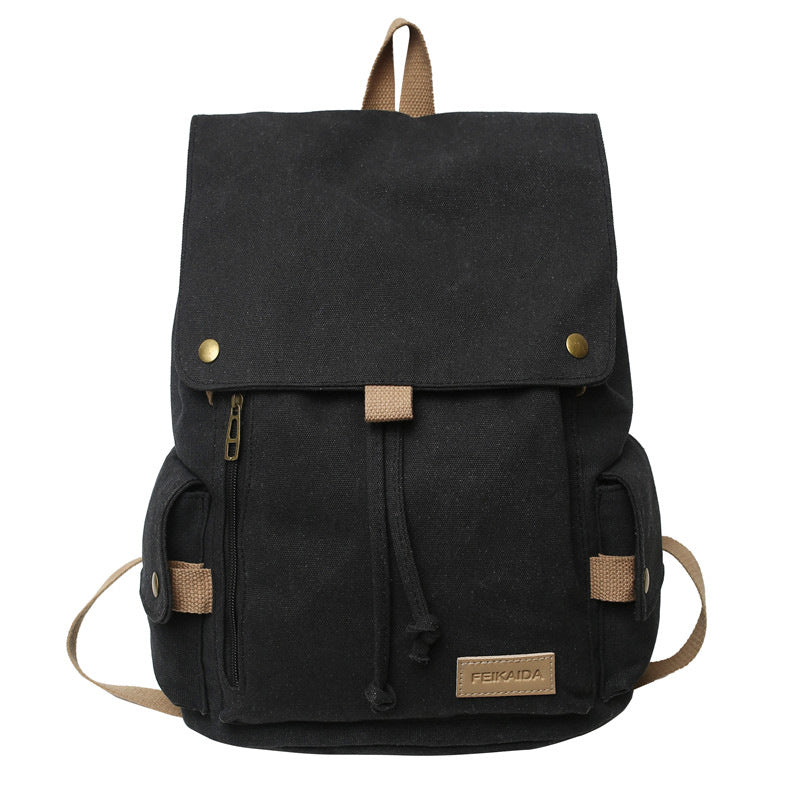 Rugged Canvas Hiking School Backpack Bowlift