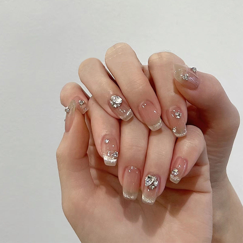 Ombre Press-On Nails with Glossy Finish Bowlift
