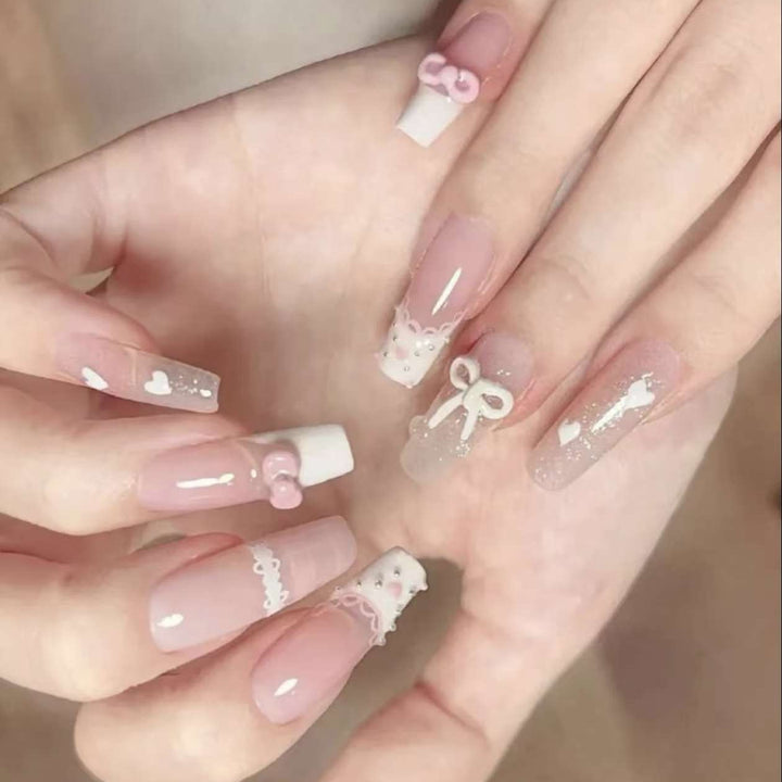 Decorative Press-On Nail Art Set Bowlift