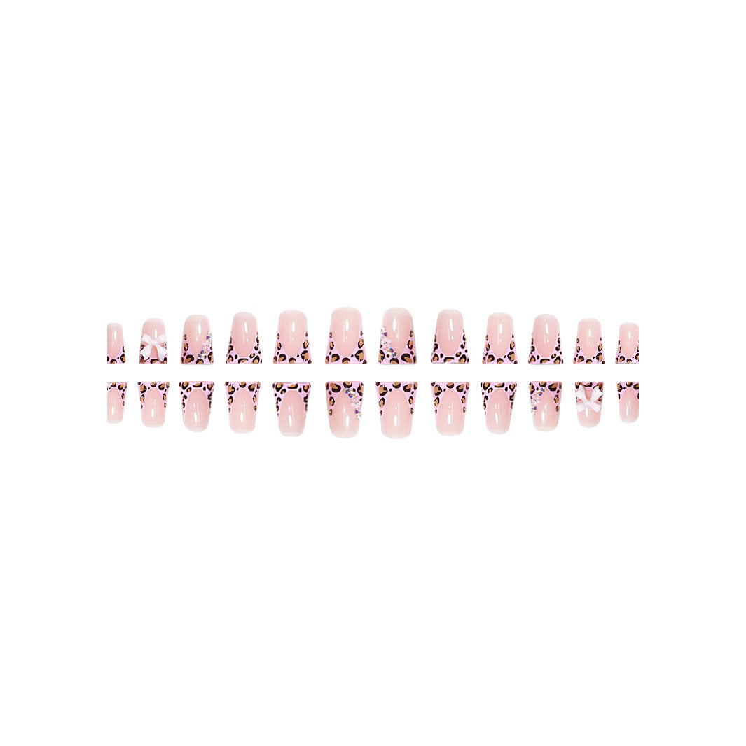 Trendy Animal Print Press-On Nail Set Bowlift