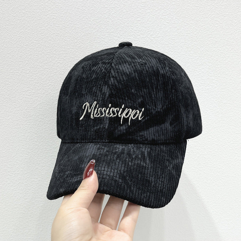 Women's Corduroy Visor Cap Bowlift