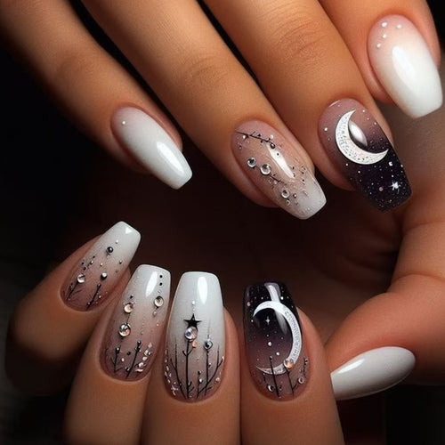 Starry Night-Themed Press-On Nails Bowlift