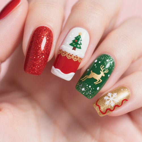 Festive Nail Art Stickers Bowlift
