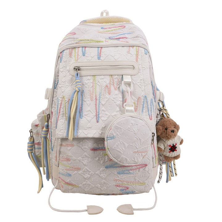 Trendy Embroidered Backpack