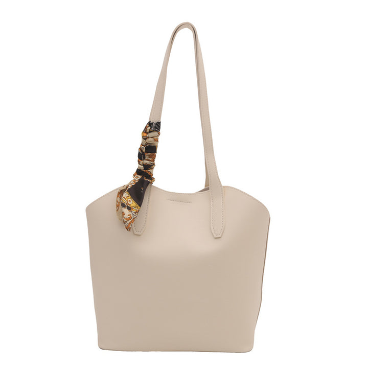 WoChic Designer Tote Bag with Stylish Scarf Bowlift